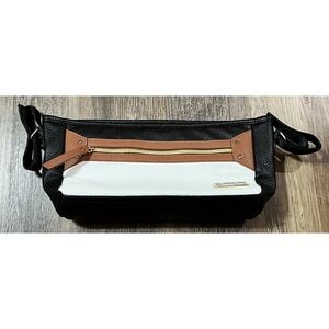 NWOT Itzy Ritzy Universal Stroller Caddy Bag Pebbled Faux Leather Vanilla Latte